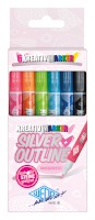 Kreativ-Marker Silver+Outline 6er Set sortiert