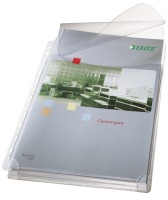 Prospekthülle Maxi, A4, PVC, genarbt, 5 Stück, farblos