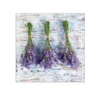 Serviette "Lavender Bouquets" 33 x 33 cm 20er Packung