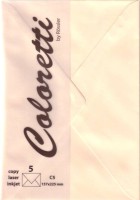 Coloretti Briefumschlag C5 Creme im 5er Pack